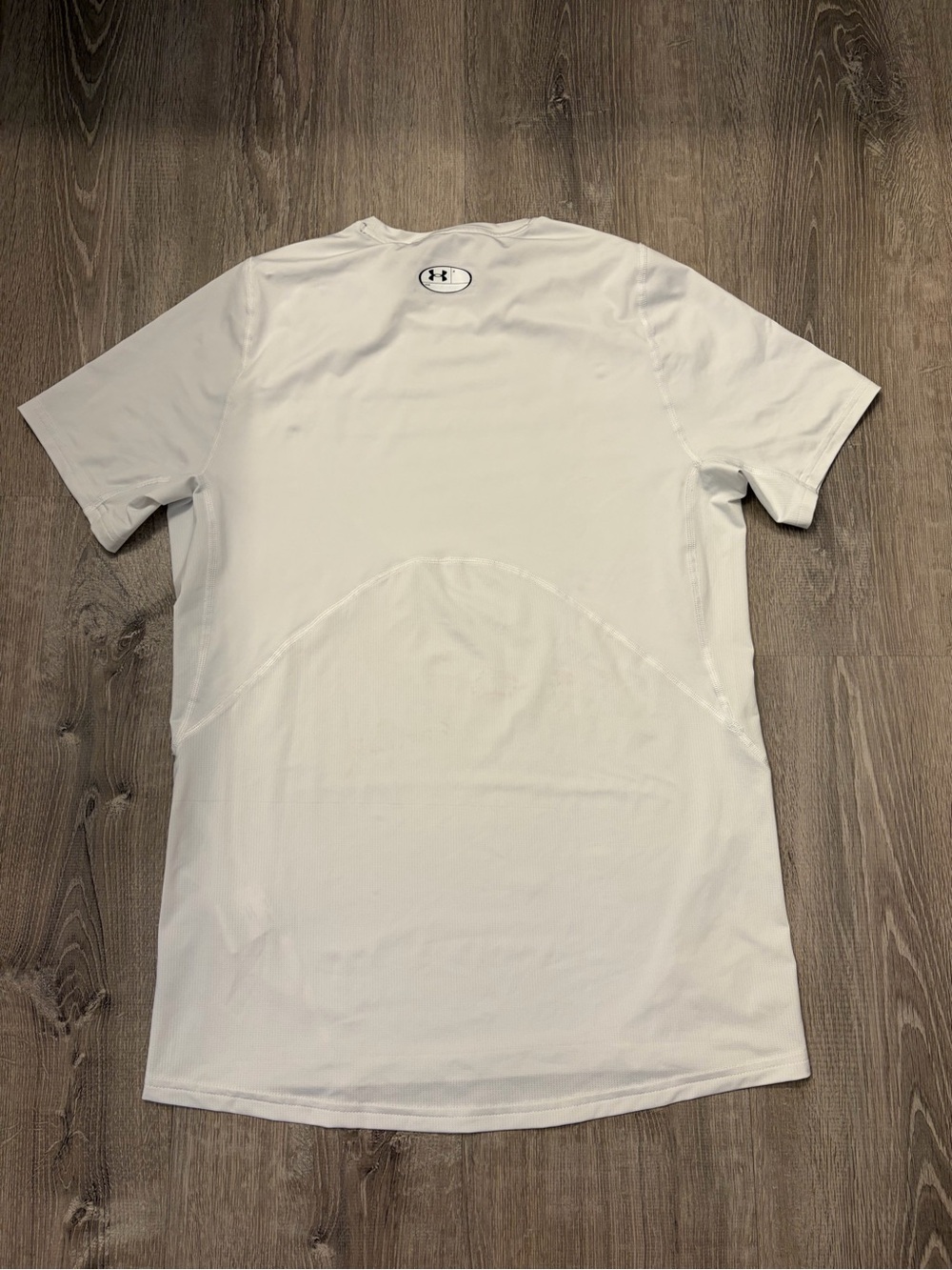 Under Armour Men’s White Short Sleeve Performance Tee- Size M- Pre-owned - Picture 3 of 3